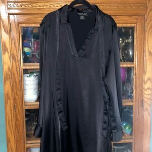 Rachel Zoe Black Satin Dress
